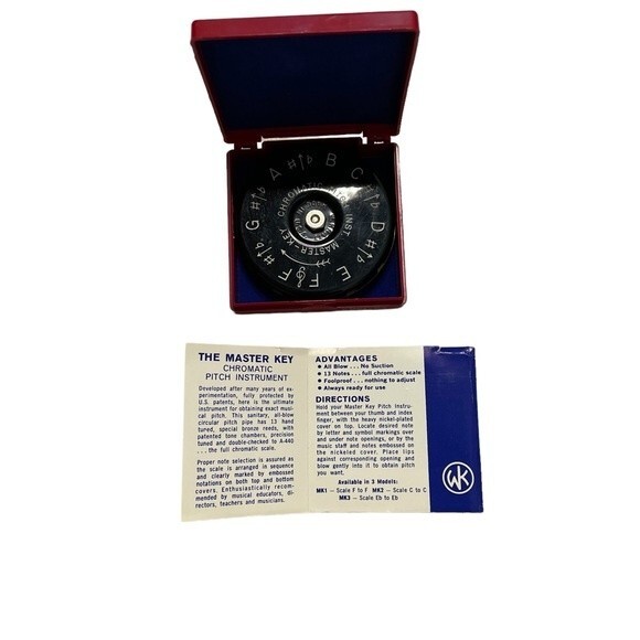 Vintage Music Wm. Kratt Co The Master Key Chromatic Pitch Instrument - Picture 3 of 8